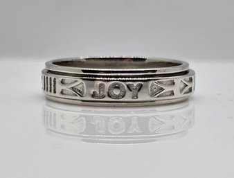 Size 10 Sterling Silver Spinner Ring