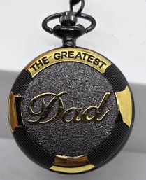 Brand New 'the Greatest Dad' Pocket Watch
