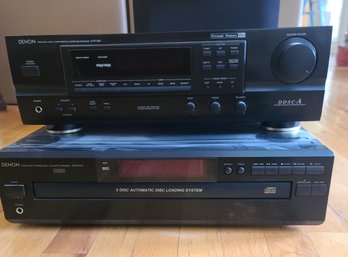 Denon AVR-600 Receiver And DCM-370 Disc Changer