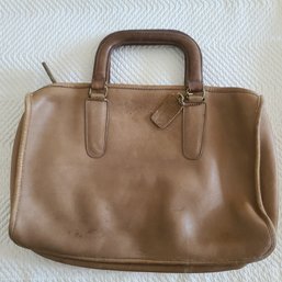 Coach Brand Brown Leather Hang Bag