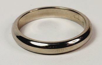 Wow....Solid 14k White Gold Wedding Band Ring