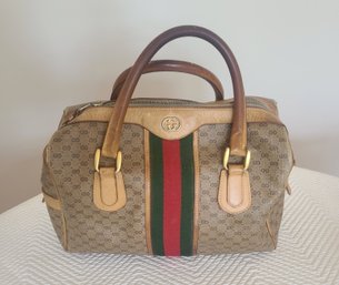 Gucci Logo Boston Bag