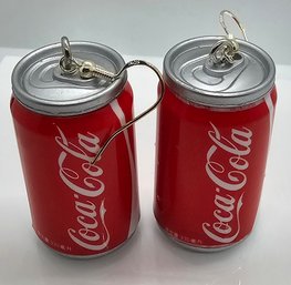 Handmade Coca-Cola Can Earrings With Sterling Ear Wires