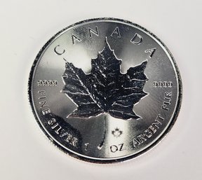 2014 Maple Leaf Canadian Silver Dollar 1 Oz .999 SILVER