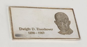 20 Gram  .999 Pure Silver Bar - The Washington Mint Dwight D. Eisenhower