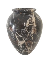 Pier 1 Black Brown & White Marble Vase