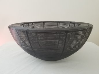Large MCM Vintage Iron Wire Bowl/planter