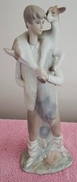 LLadro #4506 Shepherd Carrying A Goat