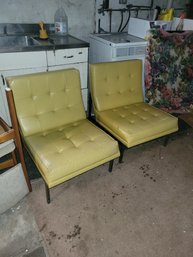 Art Metal - Knoll Mustard Chair Pair