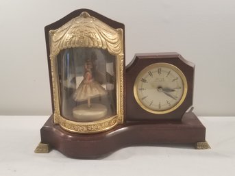 Vintage 1950's United Self Starting Electric Clock With Light-up Dancing Ballerina