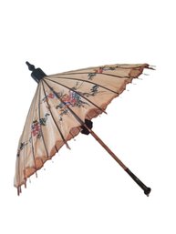 Antique Silk Oriental Parasol