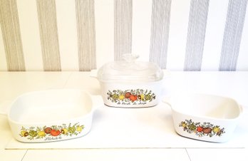 Rare Vintage Corning Ware Spice Of Life L'Echalote Cookware Separates