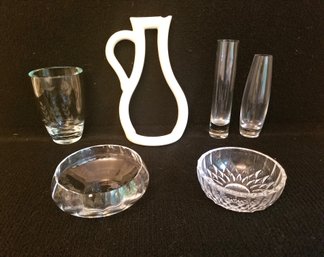 Mixed Lot Of Crystal Lenox, VSL And Orrefors Vases & Bowls