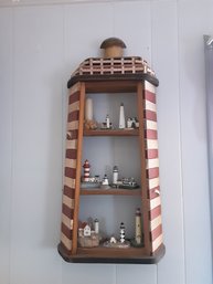Lighthouse Shelf With Knick Knacks