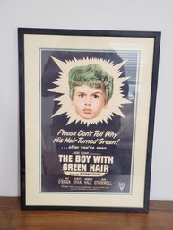 The Boy With The Green Hair Framed Movie Poster Starring Pat O'Brien