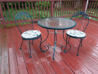 Green Round Patio Table And Chairs