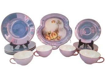 Vintage Noritake Japn & German Purple Lusterware Dining Ware