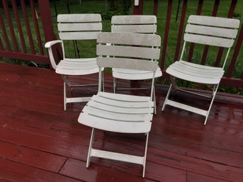 Kettler White Folding Outdoor Chairs