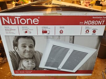 Brand New Nutone Bathroom Ceiling Fan Model HD80NT