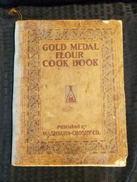 Rare 1910 Gold Metal Flour Cookbook