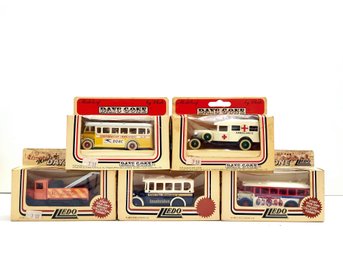 Lot Of 5 Lledo Days Gone Diecast Bus, Tow Truck, Ambulance Made In England 1983 EXC COND In Original Boxes