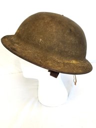 Vintage Original WW1 US Army Brodie Helmet Complete With Sand Finish &  Liner