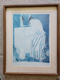 A Woman Bathing, 1891, Framed Reproduction Print By Mary Cassatt 13x16