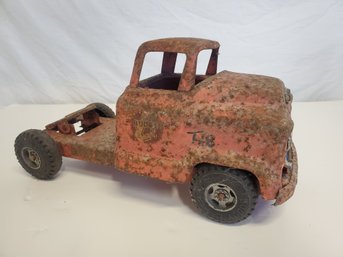 Vintage Marx Buddy L Red Metal GMC Dump Truck Toy Cab - No Body
