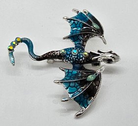 Multicolor Flying Dragon Brooch