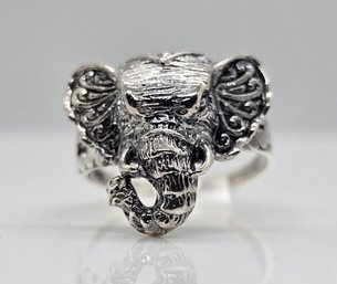 Bali Legacy Sterling Silver Elephant Head Ring