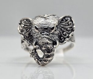 Bali, Sterling Silver Elephant Head Ring