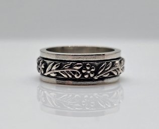 Size 5 Spinner Ring In Sterling