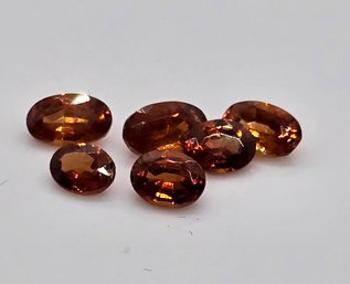 6 Hessonite Garnets