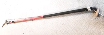 Tree Pruner Pole And Pole Saw: 13 3/4 In Blade Lg, Steel, Rubber, 1 1/2 In