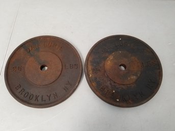Antique Dan Lurie Weight Plates Brooklyn