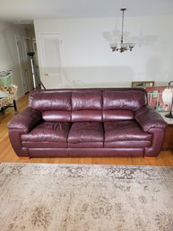 Leather Sofa #2. Burgundy Wine Is The Color