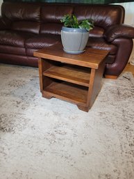 Solid Wood End Table. Matches The Coffee Table