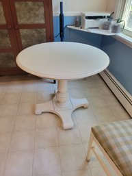 Farmhouse Style All Wood White Table.