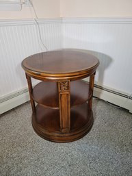 Ethan Allen Library Table.  Solid Wood. - - - - - - -  - - - - - - - - - - - - - - -- - - - - Loc: Basement