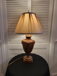 Ethan Allen Roman Based Table Lamp.  Ceramic Base Finished In A Copper/bronze.  - - - - - - - - - - - Loc: FP