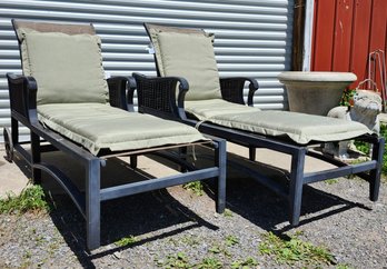 Reclining Patio Lounge Chairs With Sunbrella Cushions