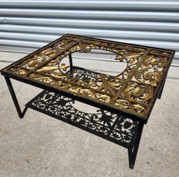 Heavy Iron And Gilt Table With Beautiful Design
