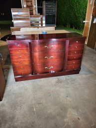 Art Deco Dresser.  In Cherry, There Are Beautiful Tones Of Red Prevalent.  - - - - - - - - - - - - - - -Loc:G
