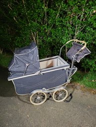 VINTAGE Baby Stroller / Carriage.  Really A Wonderful Piece .  - - - - - - - - -- - - - - - - - - Loc: Garage