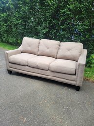 Beige Sofa. 3 Person In Great Shape. ( Settee, Couch).