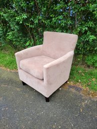 Accent Chair In A Micro Suede Feel Fabric.  Great Condition. 2 Available.