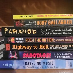 Impressive Collection Of Paperbacks On Rory Gallagher And The Band Rush