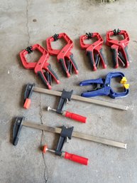 Assortment Of Clamps & Vises - Including Milwaukee