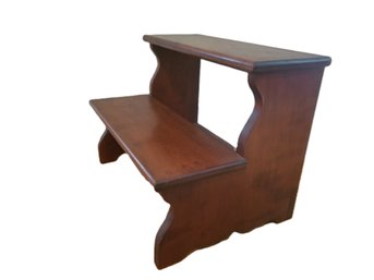Two Step Wood Bed Step Stool