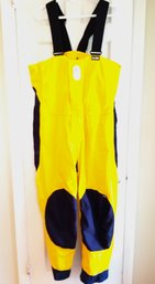 Men's GILL Key West Trouser Yellow 100 Nylon Breathable Waterproof Bib Overalls  Size -M